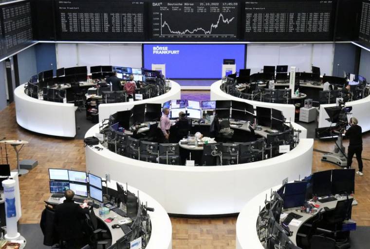 L'indice boursier allemand DAX à la bourse de Francfort
