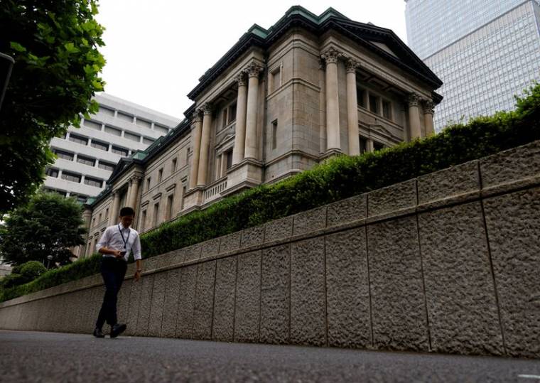 Photo d'archives du siège de la Banque du Japon (BoJ) à Tokyo